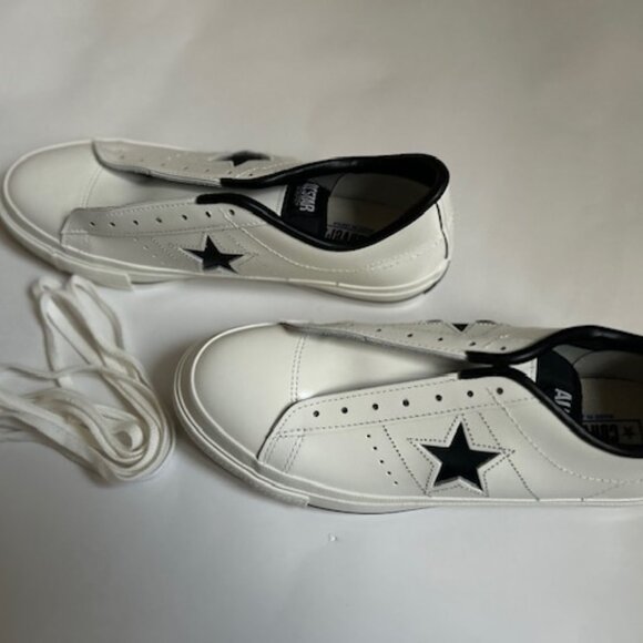 New Converse One Star J White Leather Low Top Men Sneakers Made in Japan Sz 10.5 - Picture 11 of 13